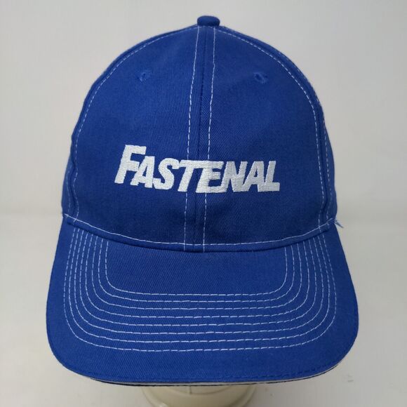 Fastenal Men's Strapback Hat Blue Adjustable Embroidered Logo Official - Picture 3 of 12